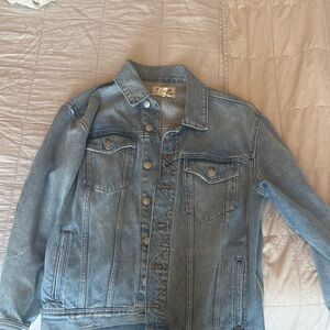 Madewell Blue Denim Utility Jacket